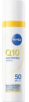 „Nivea Daily Facial Fluid SPF 50 Q10 Anti-Wrinkle Expert“ (kasdienis UV fluidas) 40 ml