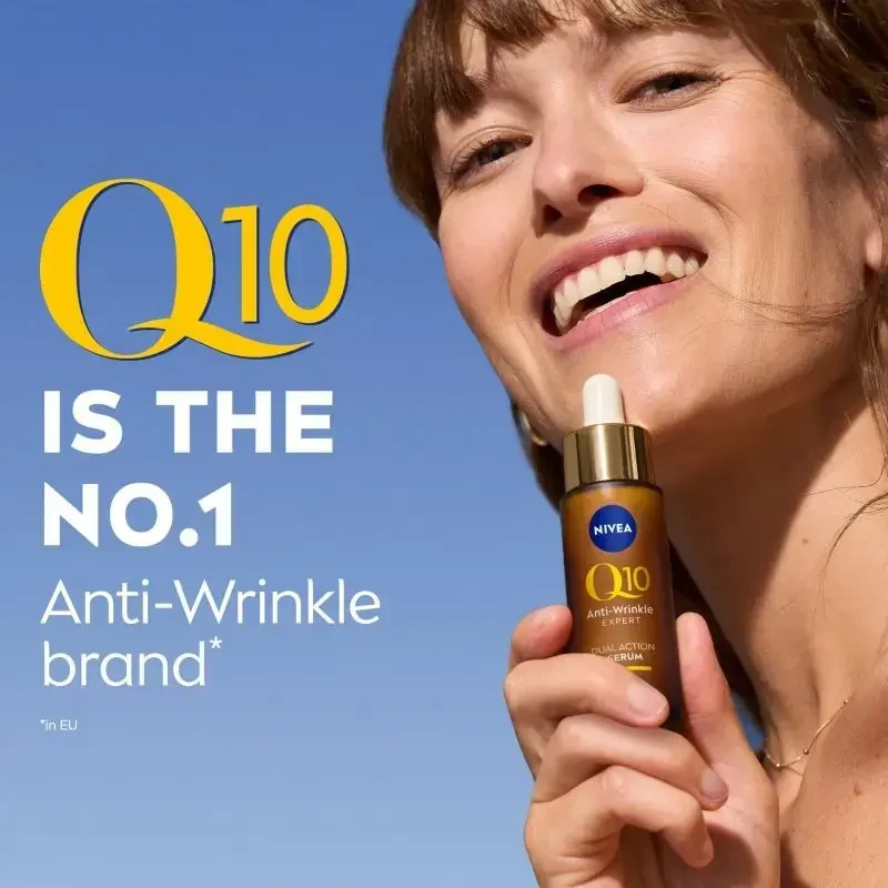 „Nivea Q10 Anti-Wrinkle Expert“ dvigubo poveikio serumas odos serumui