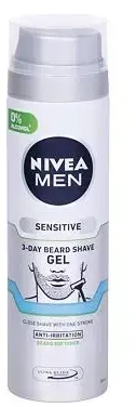Nivea Men Sensitive 3-Day Beard Shaving Gel vyrams, 200 ml