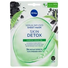 Nivea Skin Detox Serum Infused Sheet Mask veido kaukė