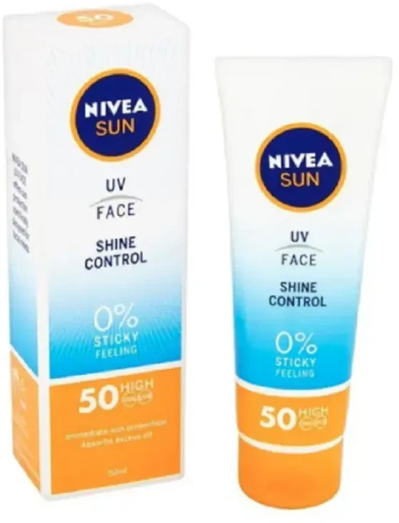 Nivea Sun UV veido blizgesio kontrolės priemonė nuo saulės
