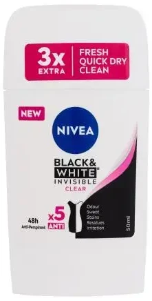 Nivea Juodas & Baltas Invisible Antiperspirant, 50 ml