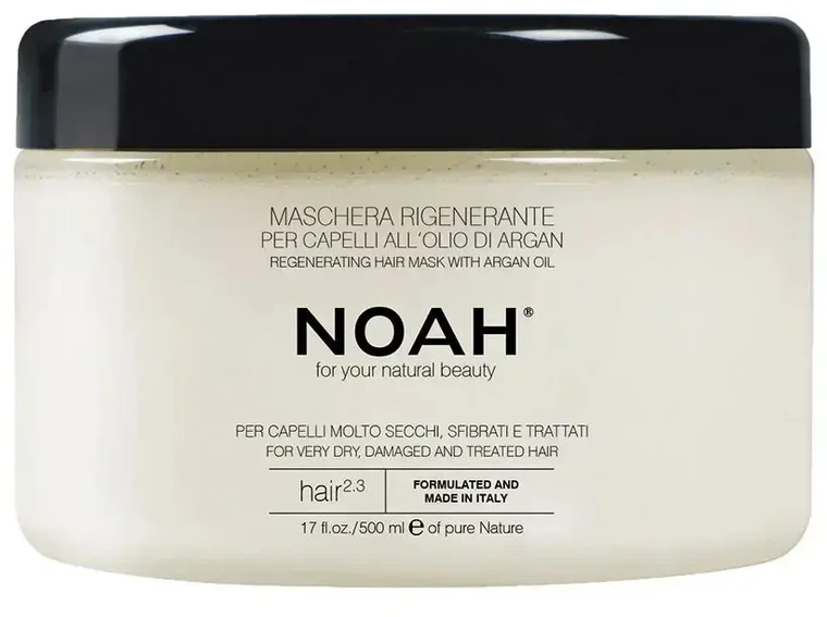 Noah 2.3. Regenerating Hair Mask With Argan Oil Kaukė sausiems ir pažeistiems plaukams, 500 ml
