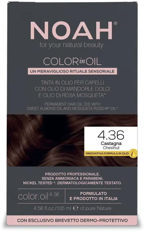 Noah Color In Oil 4.36 Aliejiniai plaukų dažai, 135 ml