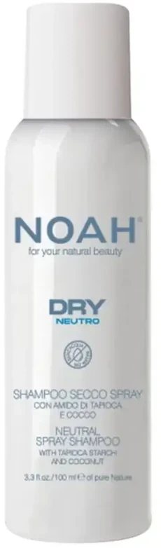 Noah Dry Neutro Purškiklis Šampūnas Sausas šampūnas su tapijokos krakmolu, 100 ml