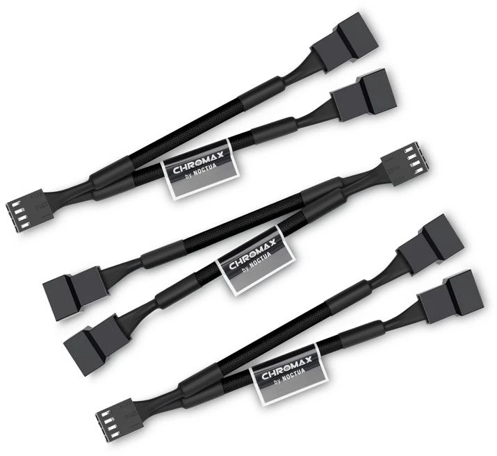 Noctua NA-SYC1 4-PIN PWM hardware cooling accessory Juodas