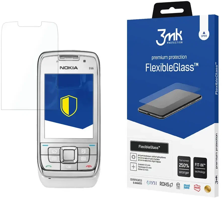 3Mk apsauga Nokia E66 - 3mk lankstus stiklas