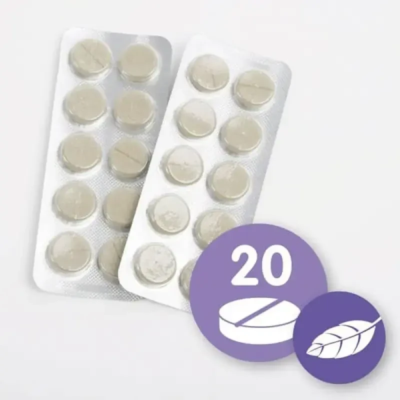 Raminamoji priemonė: „Beaphar No Stress“ tabletės šunims/katėms, 20 tablečių.