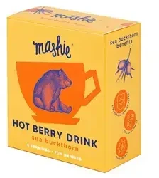 Nordic Berry Energinė šaltalankių uogų tyrė MASHIE HOT POWER, 4vnt.