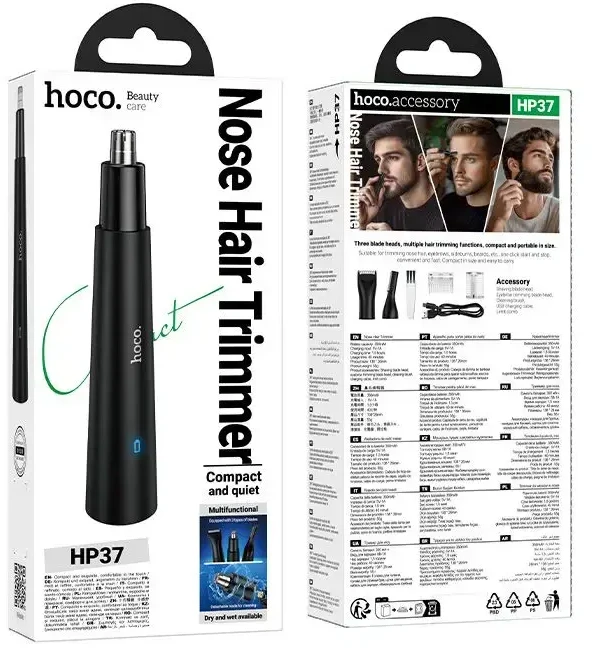 Nose hair trimmer 3in1 Hoco HP37 juodas