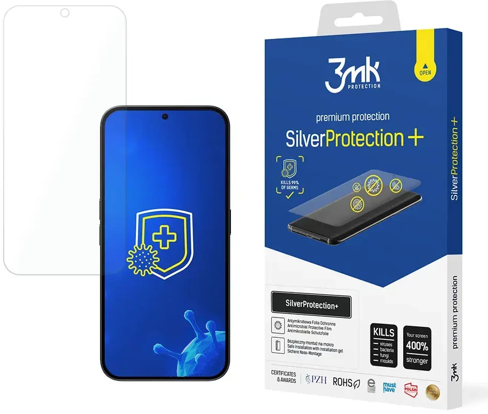 Antibakterinė apsauginė plėvelė 3mk SilverProtection+ Nothing Telefonas 2a