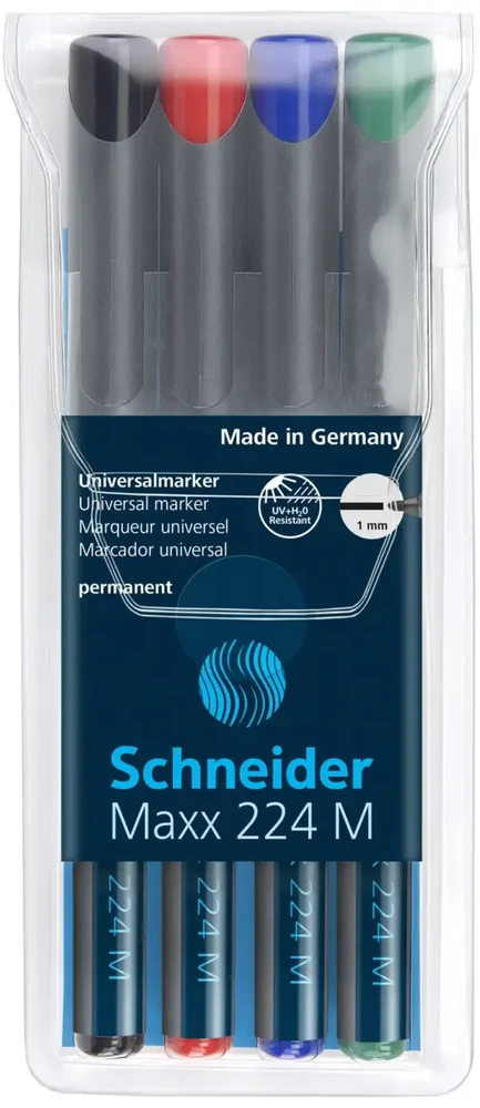 Schneider Žymeklių permanentinių rinkinys MAXX 224 M 4vnt