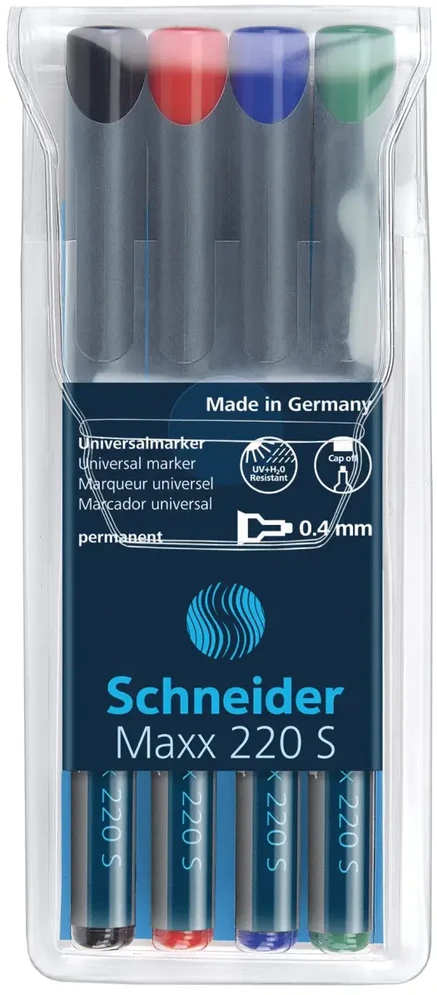 Schneider Žymeklių permanentinių rinkinys MAXX 220 S 4vnt