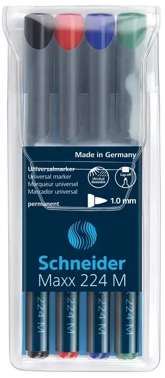 Schneider Žymeklių permanentinių rinkinys MAXX 224 M 4vnt