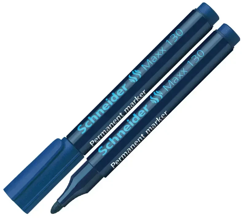 Žymeklis permanentinis Schneider Maxx 130, 1-3 mm, apvali galvutė, mėlynas 1213-020