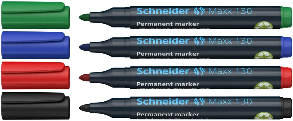 Žymeklių rinkinys MAXX 130, Schneider, 1-3mm, 4 sp.