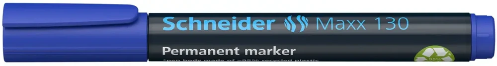 Žymeklis permanentinis Schneider Maxx 130, 1-3 mm, apvali galvutė, mėlynas 1213-020