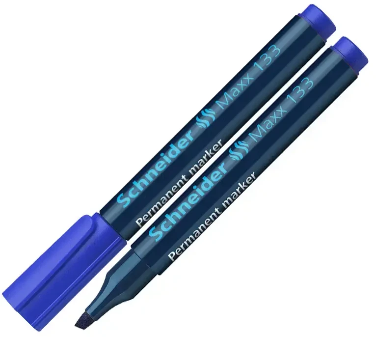 Schneder Žymeklis permanentinis Schneider Maxx 133, 1-4 mm, kirsta galvutė, mėlynas 1213-024