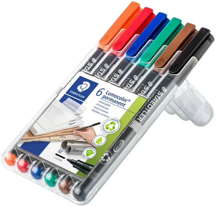 Staedtler STAEDTLER Folienstift Lumocolor M perm 6St