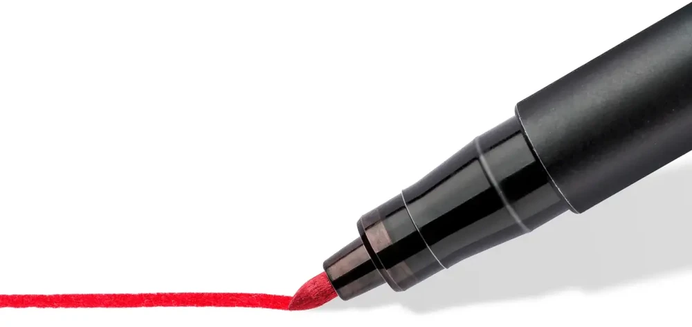 Staedtler Lumocolor 317 WP4 marker permanentny Juodas, Mėlyna, Žalias, Raudona 4 vnt.
