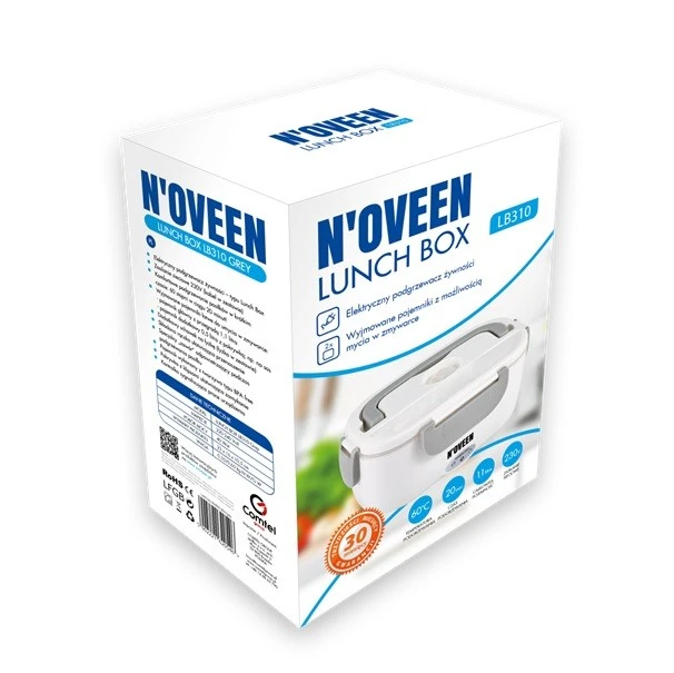 N'oveen LB310 elektrinė priešpiečių dėžutė, pilka