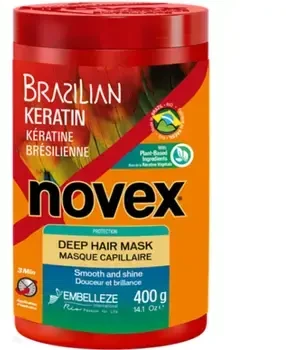 Novex Brazilian Keratin Deep Hair Mask plaukų kaukė su keratinu, 400g