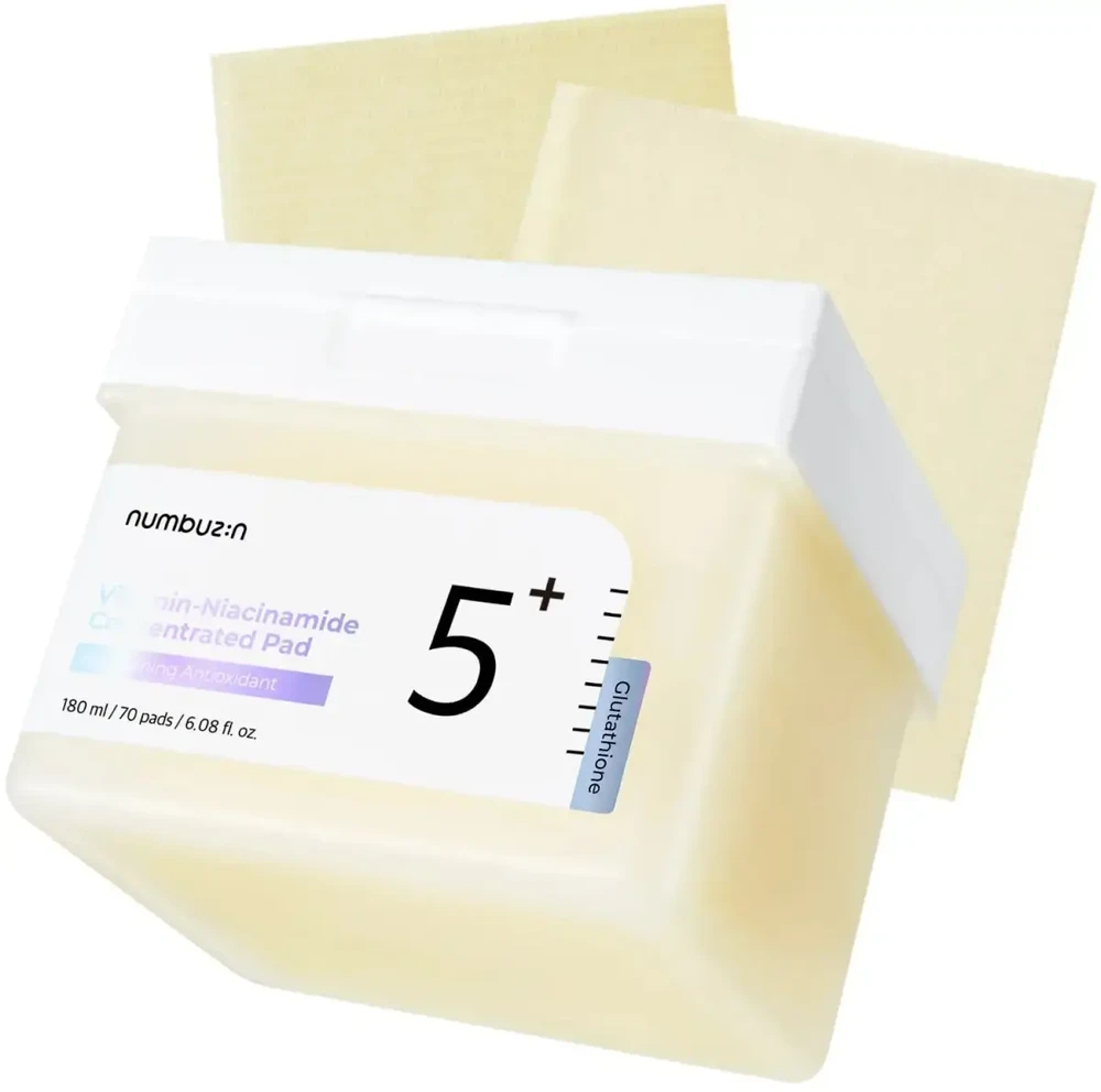 „Numbuzin No. 5“ vitamino ir niacinamido koncentruoti antioksidacinės valomosios pagalvėlės