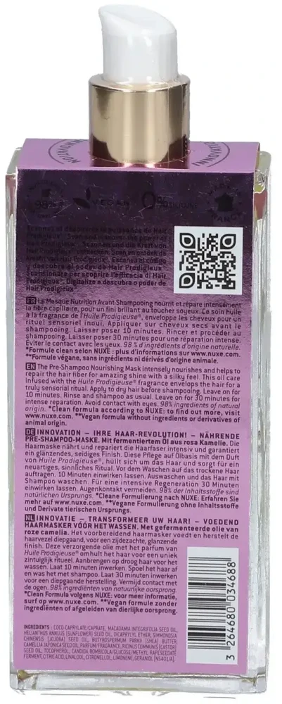 Nuxe Hair Prodigieux maitininantis Mask, 125 ml