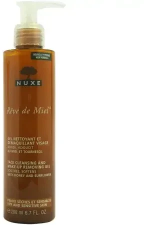 Nuxe Makiažą valanti veido želė „Rêve de Miel® Face cleansing and make-up removing gel“, 200 ml