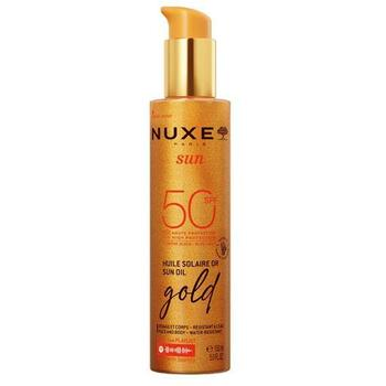„Nuxe Sun“ itin stiprios apsaugos auksinis aliejus nuo saulės SPF50, 150 ml