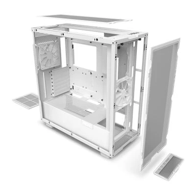 NZXT korpusas H7 Flow 2024 langas Baltas