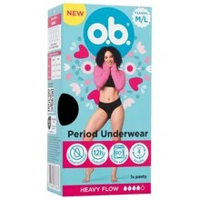 Johnson O.B. menstruacinės kelnaitės M,L, 1 vnt