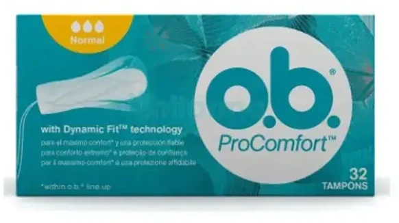 O.B Pro Comfort įprasti tamponai 32 vnt