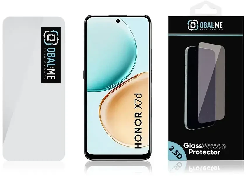 OBAL:ME 2.5D stiklinis ekrano apsauginis stiklas skirtas Honor 400 Smart 5G/X7d, skaidrus