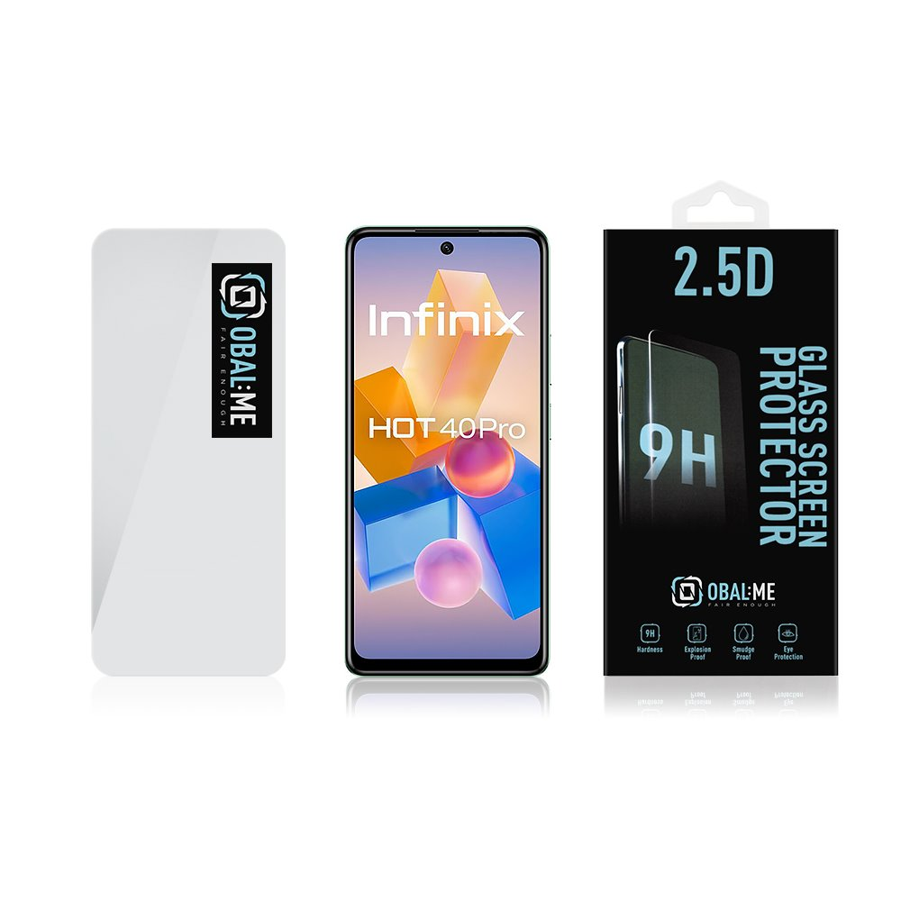 iLike OBAL:ME 2.5D apsauginis stiklas telefonui Infinix Hot 40 Pro Clear