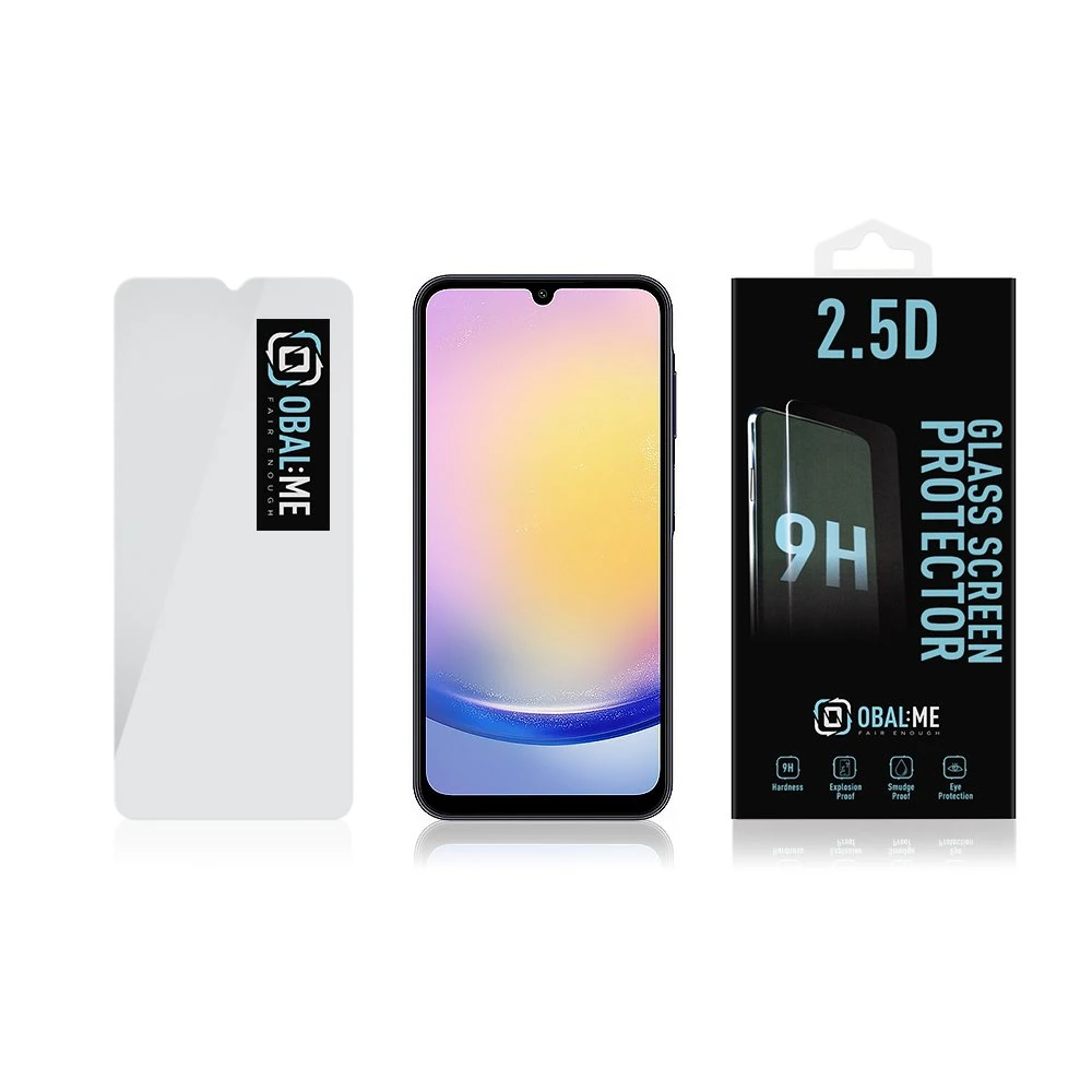 OBAL:ME 2.5D apsauginis stiklas telefonui Samsung Galaxy A25 5G Clear
