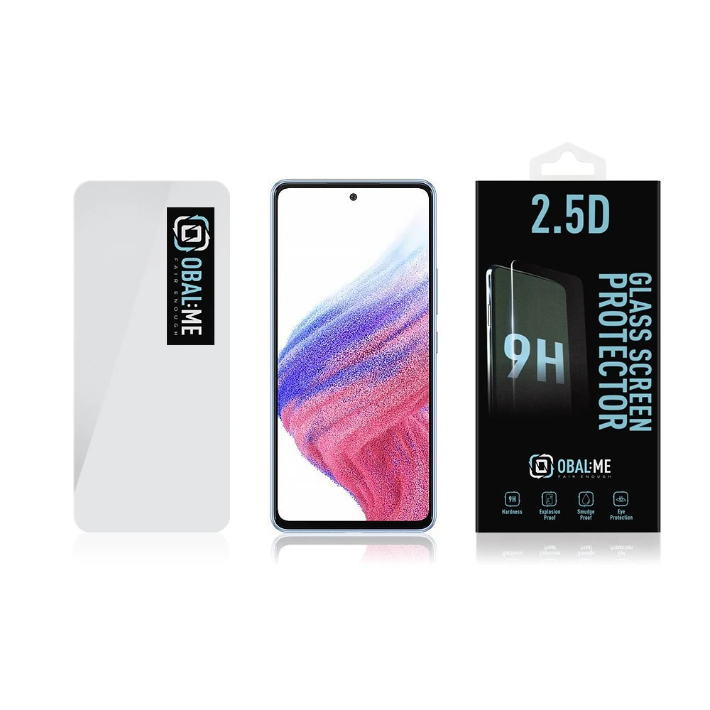 OBAL:ME 2.5D apsauginis stiklas Samsung Galaxy A52/A52 5G/A52s 5G/A53 5G Clear