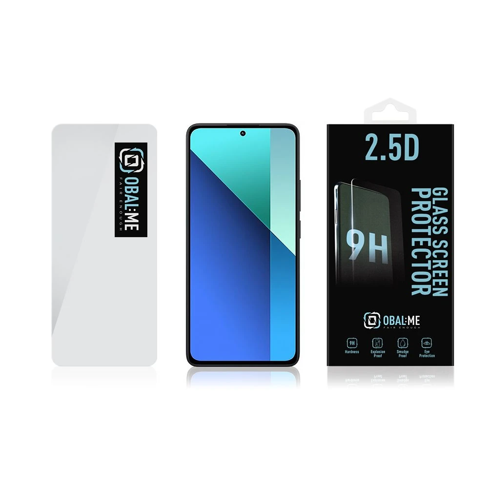 OBAL:ME 2.5D apsauginis stiklas Xiaomi Redmi Note 13 4G/5G Clearr