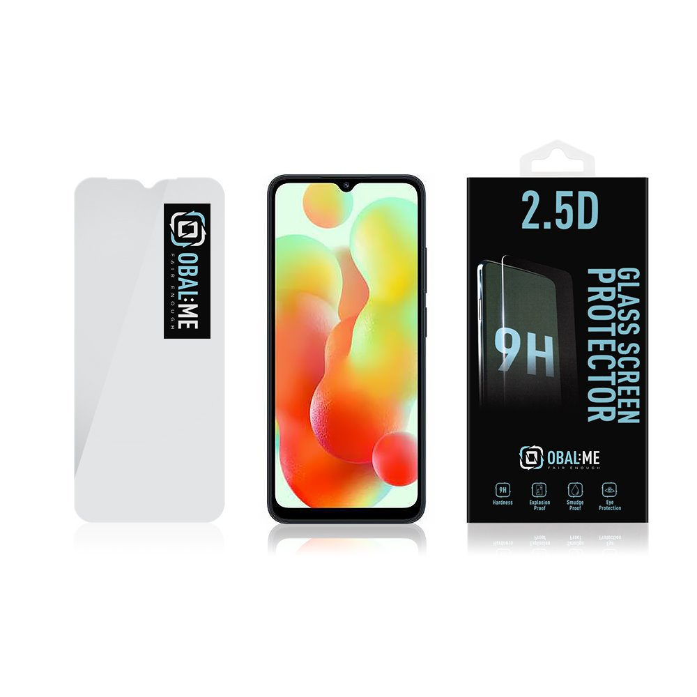OBAL:ME 2.5D apsauginis stiklas telefonui Xiaomi Redmi 12C Clear