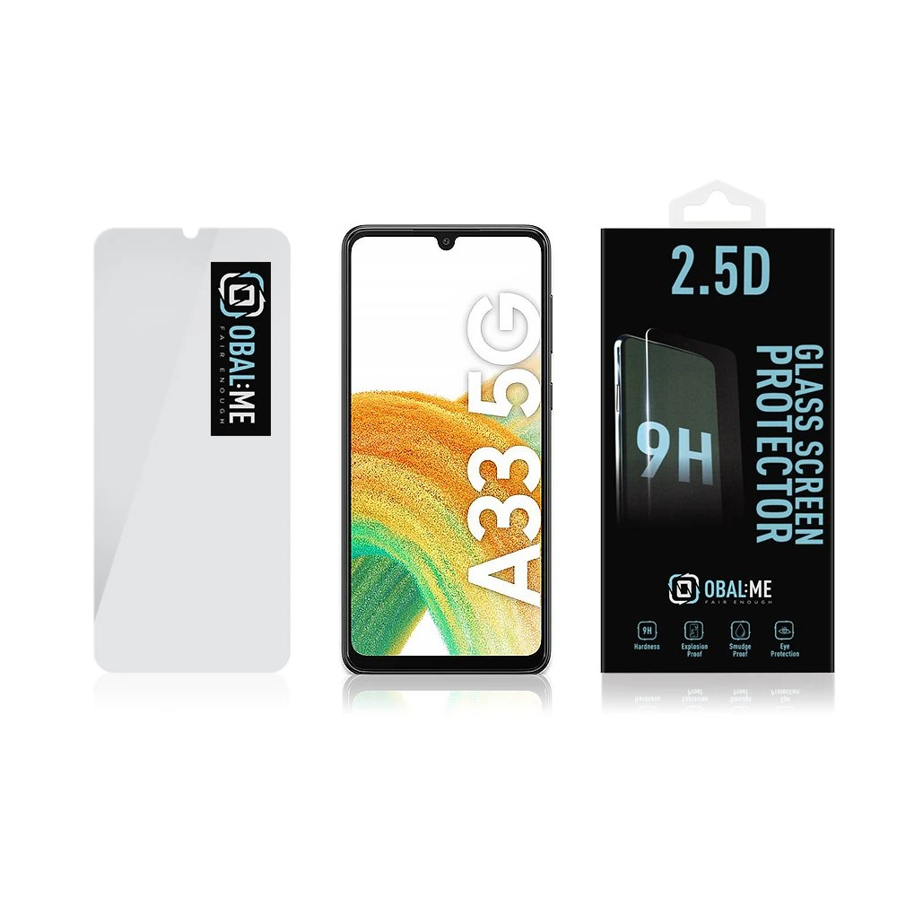 OBAL:ME 2.5D apsauginis stiklas telefonui Samsung Galaxy A33 5G Clear