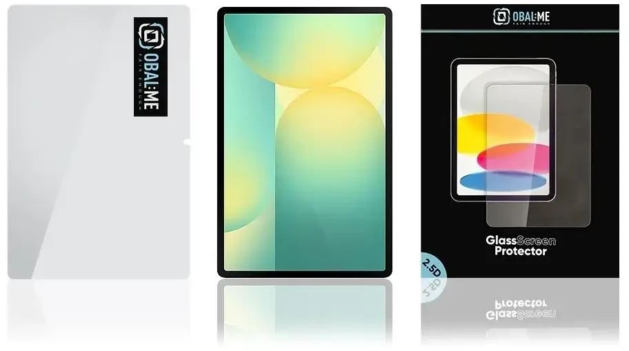 OBAL:ME 2.5D Apsauginis stiklas Screen Protector skirtas Samsung Galaxy Tab S10 Lite/S9/S9 FE/S10 FE Clear