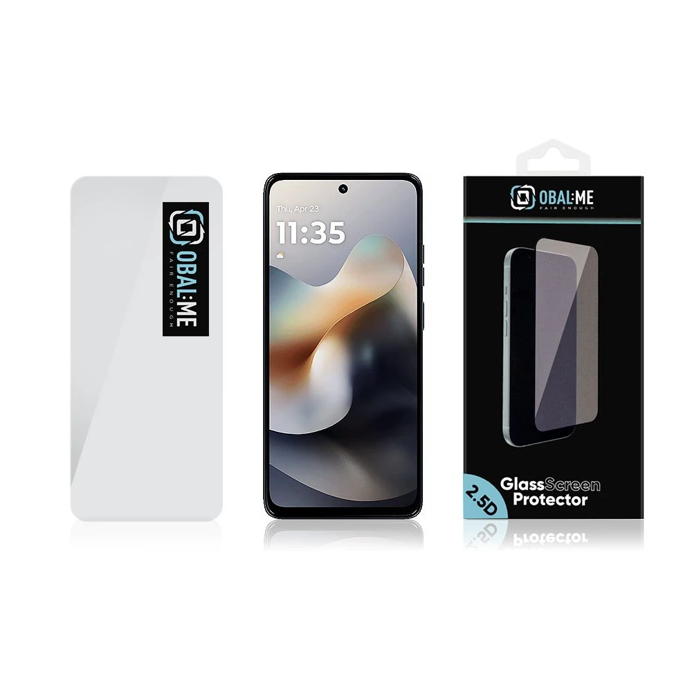 OBAL:ME 2.5D apsauginis stiklas Screen Protector skirtas Motorola G56 Clear