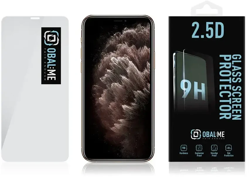 OBAL:ME 2.5D apsauginis stiklas telefonui iPhone 11 Pro/ XS/X Clear