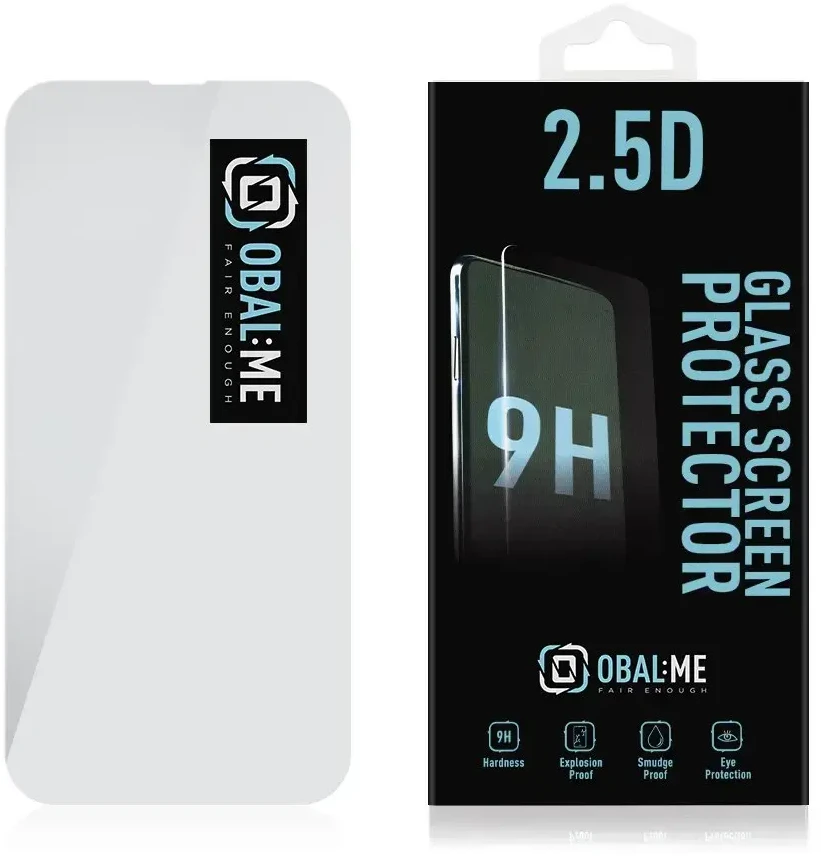 OBAL:ME 2.5D apsauginis stiklas telefonui Apple iPhone 13 Pro Max/14 Plus Clear