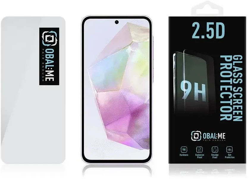 OBAL:ME 2.5D apsauginis stiklas telefonui Samsung Galaxy A35 5G Clear