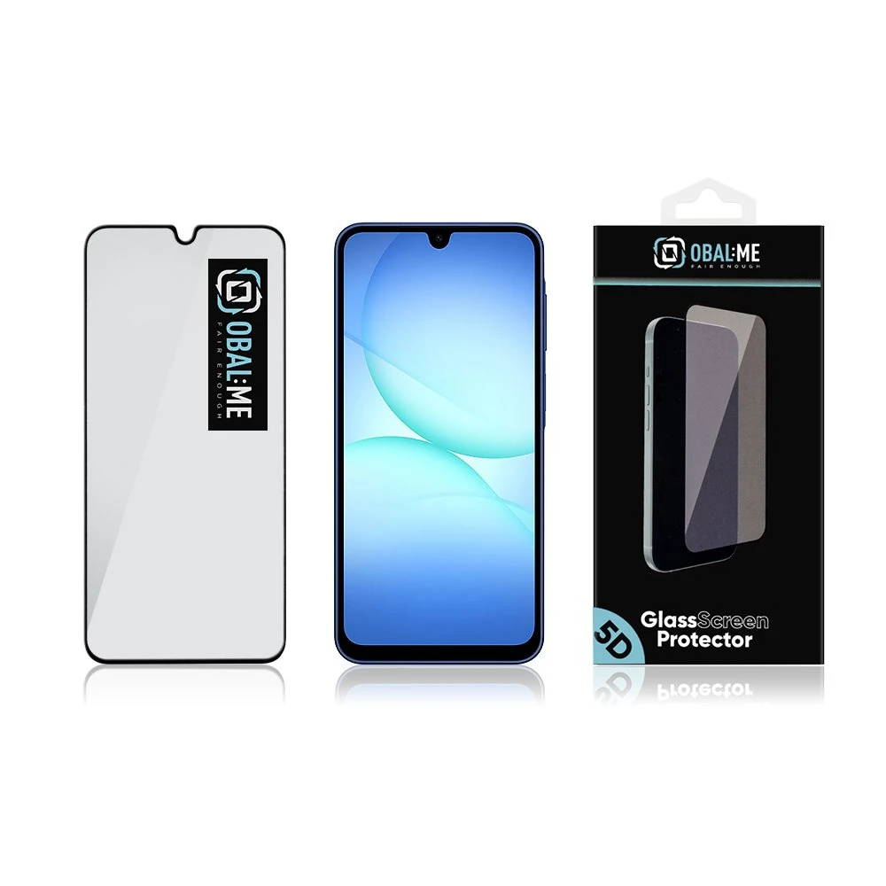 OBAL:ME 5D Apsauginis stiklas Screen Protector skirtas Samsung Galaxy A17 4G/5G Juodas