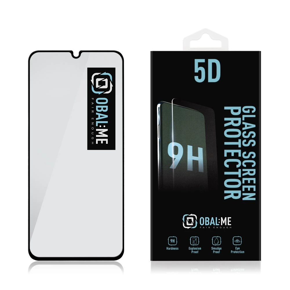 OBAL:ME 5D apsauginis stiklas telefonui Samsung Galaxy A15 4G/5G Juodas