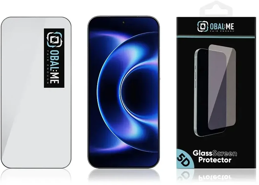 OBAL:ME 5D Apsauginis stiklas Screen Protector skirtas Xiaomi 17 Ultra Juodas