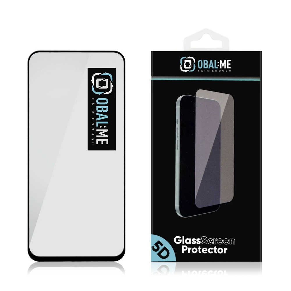 OBAL:ME 5D Glass Apsauginis stklas skirtas Xiaomi Redmi 15 5G Juodas