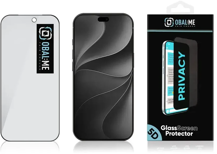 OBAL:ME 5D grūdintas stiklas telefonui iPhone 18 Pro (privatumo efektas)